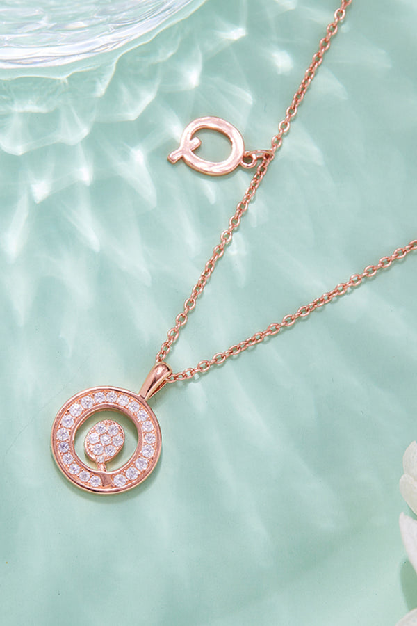 Moissanite K to T Pendant Necklace-Teresa's Fashionista LLC