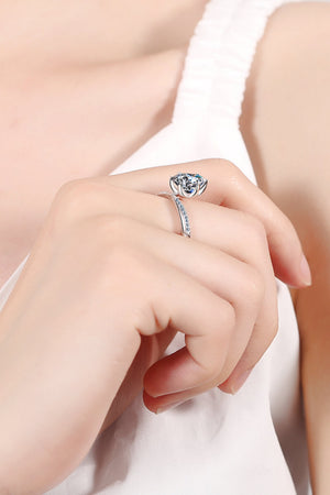 3 Carat Moissanite 6-Prong Ring-Teresa's Fashionista LLC