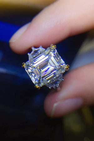 5 Carat Moissanite 925 Sterling Silver Ring-Teresa's Fashionista LLC