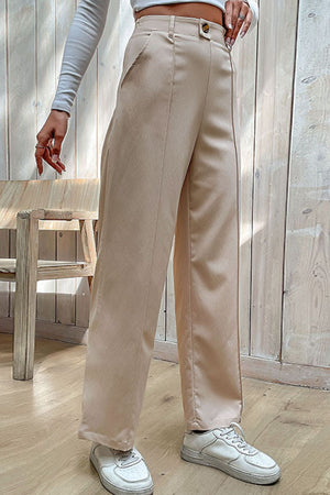 Center Seam Wide Leg Pants-Teresa's Fashionista LLC