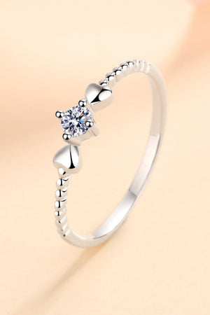 Moissanite Heart 925 Sterling Silver Ring-Teresa's Fashionista LLC