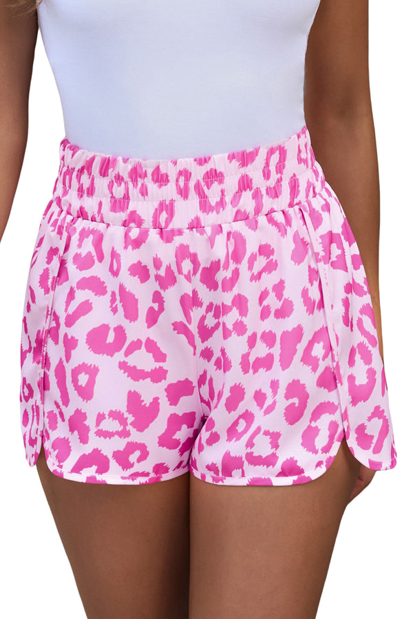 Leopard Elastic Waist Shorts-Teresa's Fashionista LLC