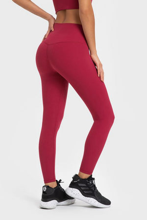 Highly Stretchy Wide Waistband Yoga Leggings-Teresa's Fashionista LLC