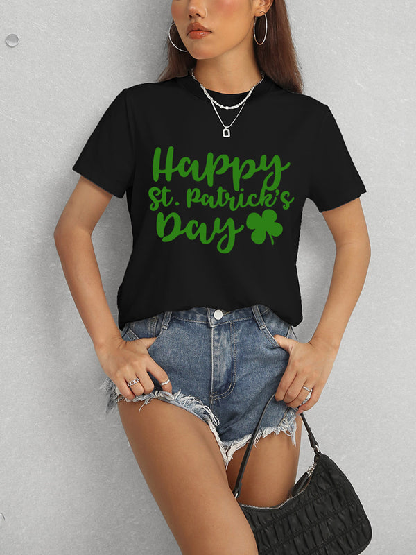 HAPPY ST. PATRICK'S DAY Short Sleeve T-Shirt-Teresa's Fashionista LLC