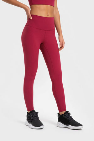Highly Stretchy Wide Waistband Yoga Leggings-Teresa's Fashionista LLC