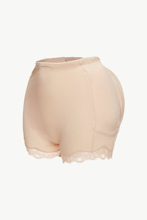 Full Size Lace Trim Shaping Shorts-Teresa's Fashionista LLC