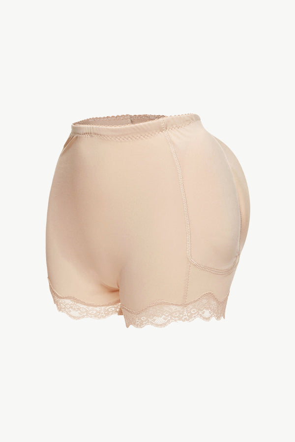 Full Size Lace Trim Shaping Shorts-Teresa's Fashionista LLC