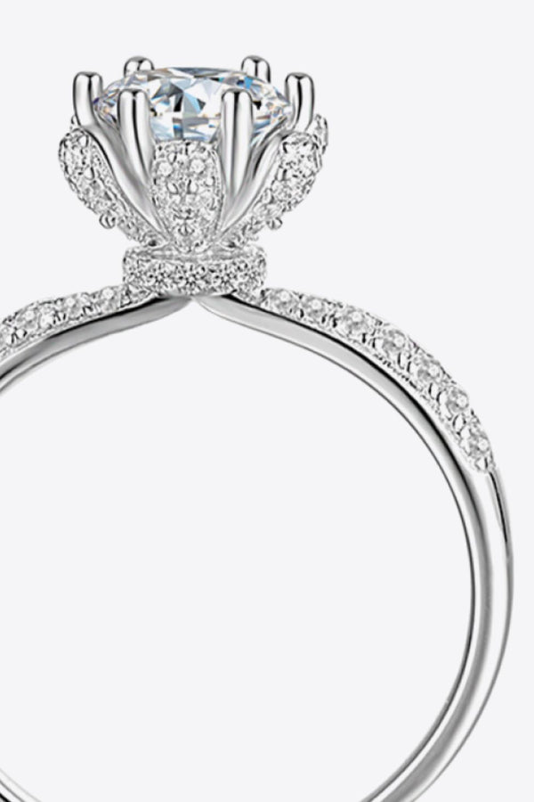 1 Carat Moissanite 6-Prong Ring-Teresa's Fashionista LLC