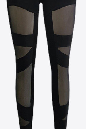 Spliced Mesh Leggings-Teresa's Fashionista LLC