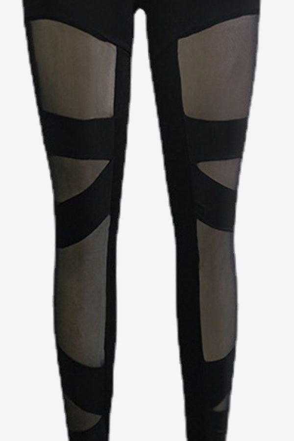 Spliced Mesh Leggings-Teresa's Fashionista LLC