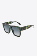 UV400 Patterned Polycarbonate Square Sunglasses-Teresa's Fashionista LLC
