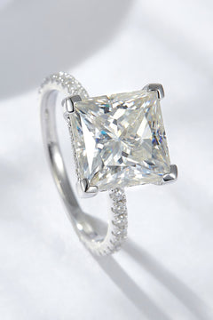 5.52 Carat Moissanite Side Stone Ring-Teresa's Fashionista LLC