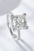 5.52 Carat Moissanite Side Stone Ring-Teresa's Fashionista LLC