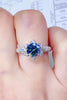 1 Carat Moissanite 925 Sterling Silver Ring-Teresa's Fashionista LLC