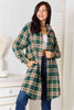 Double Take Plaid Collared Neck Long Sleeve Shirt-Teresa's Fashionista LLC