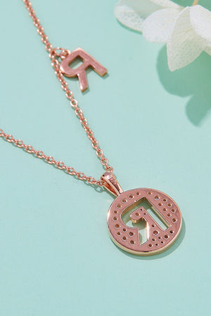 Moissanite K to T Pendant Necklace-Teresa's Fashionista LLC