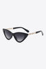 Chain Detail Cat-Eye Sunglasses-Teresa's Fashionista LLC