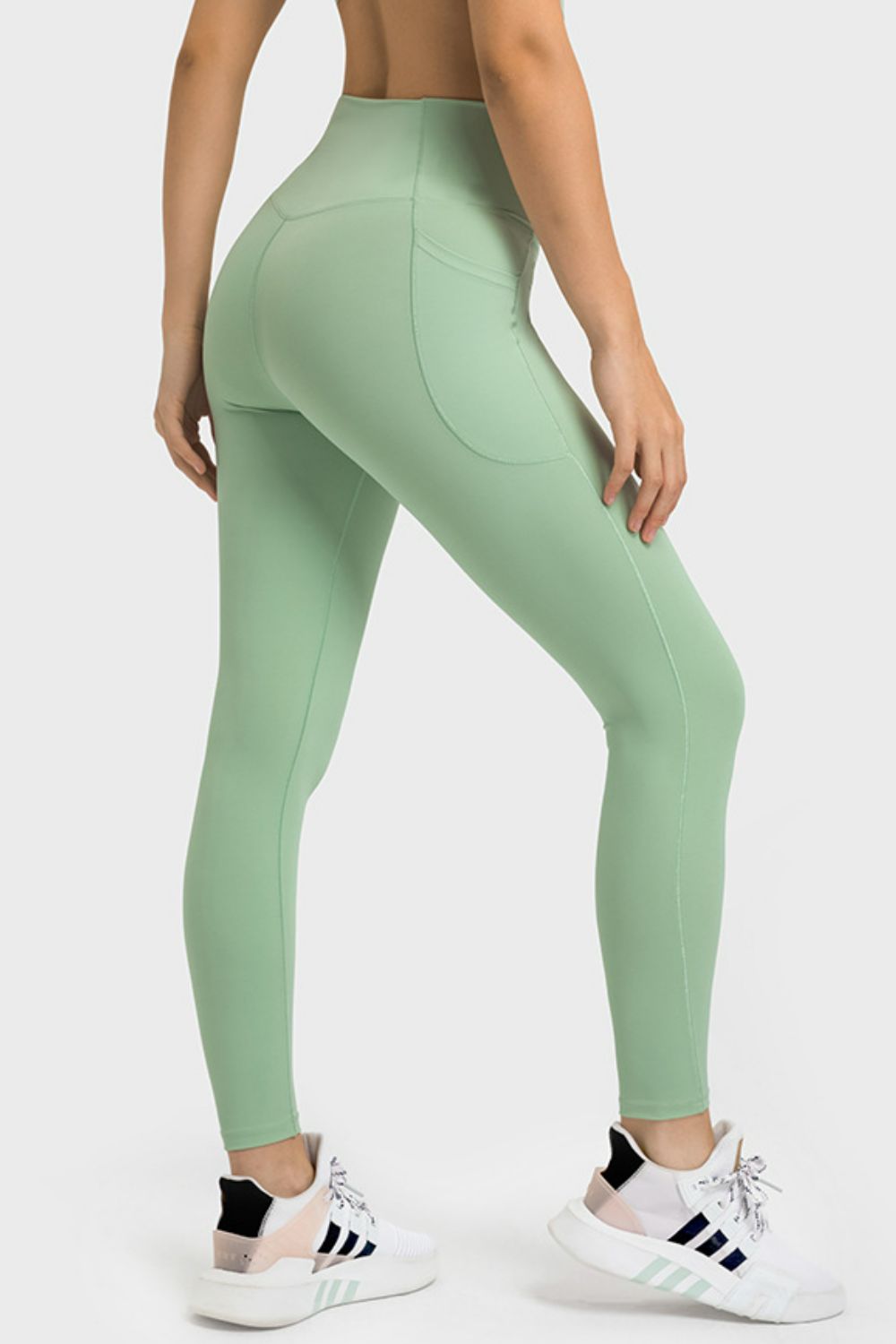 V-Waist Yoga Leggings with Pockets-Teresa's Fashionista LLC