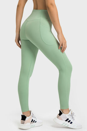 V-Waist Yoga Leggings with Pockets-Teresa's Fashionista LLC