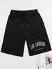 LOS ANGELES CALIFORNIA Graphic Drawstring Shorts-Teresa's Fashionista LLC