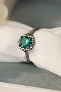 Paraiba Tourmaline Flower Shape Ring-Teresa's Fashionista LLC