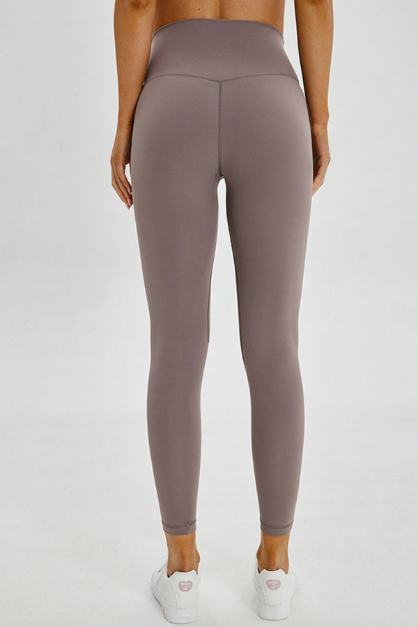 Wide Seamless Band Waist Sports Leggings-Teresa's Fashionista LLC