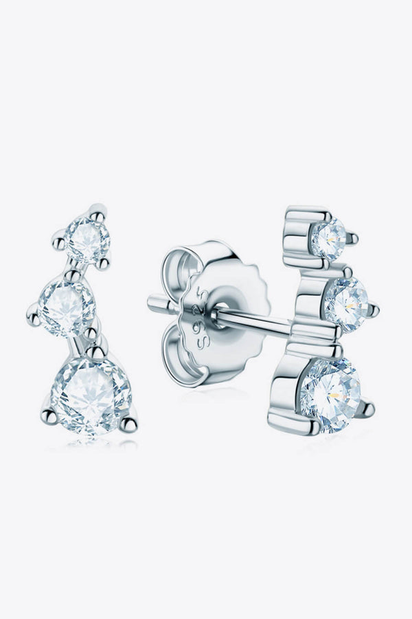 Your Way Moissanite Stud Earrings-Teresa's Fashionista LLC