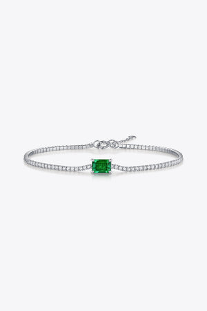 1 Carat Lab-Grown Emerald Bracelet-Teresa's Fashionista LLC