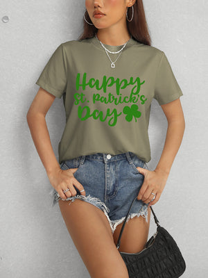 HAPPY ST. PATRICK'S DAY Short Sleeve T-Shirt-Teresa's Fashionista LLC