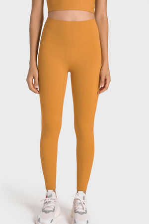 High-Rise Wide Waistband Yoga Leggings-Teresa's Fashionista LLC