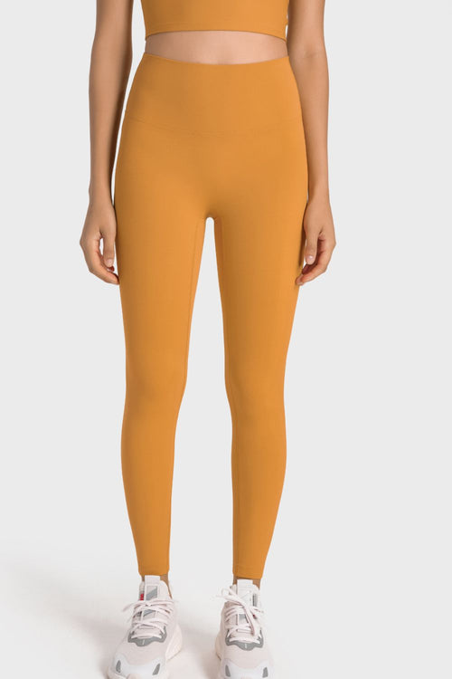 High-Rise Wide Waistband Yoga Leggings-Teresa's Fashionista LLC