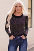 Rhinestone Round Neck Long Sleeve Bodysuit-Teresa's Fashionista LLC