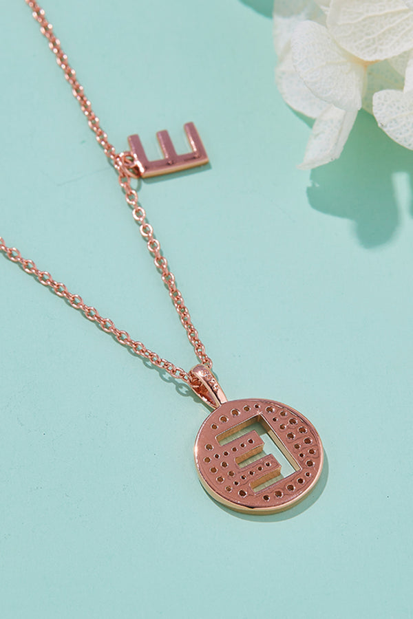 Moissanite A to J Pendant Necklace-Teresa's Fashionista LLC