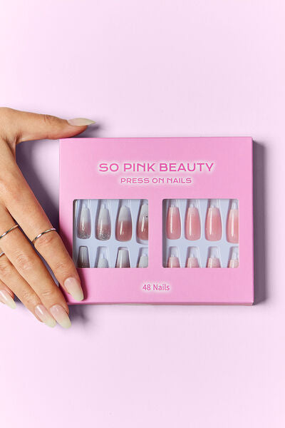 SO PINK BEAUTY Press On Nails 2 Packs-Teresa's Fashionista LLC