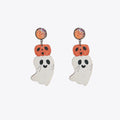 Ghost Shape Wooden Dangle Earrings-Teresa's Fashionista LLC