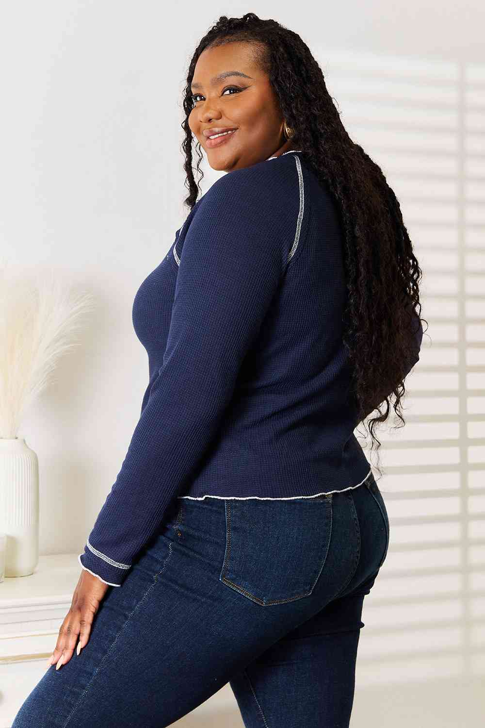 Basic Bae Long Raglan Sleeve Round Neck Top-Teresa's Fashionista LLC