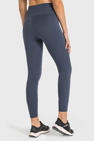 High Waist Ankle-Length Yoga Leggings-Teresa's Fashionista LLC