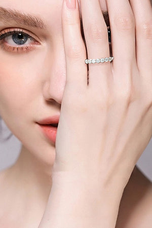 Can't Stop Your Shine Moissanite Platinum-Plated Ring-Teresa's Fashionista LLC