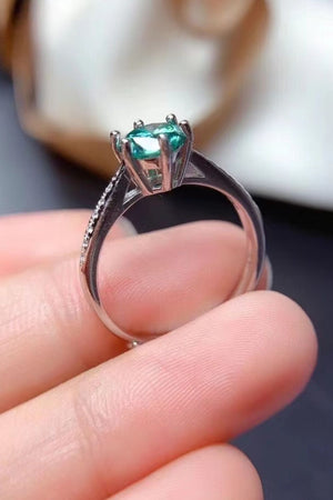 All For You 2 Carat Moissanite 925 Sterling Silver Ring-Teresa's Fashionista LLC
