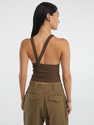 Halter Neck Ribbed Cropped Top-Teresa's Fashionista LLC