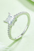 1.21 Carat Moissanite 925 Sterling Silver Side Stone Ring-Teresa's Fashionista LLC