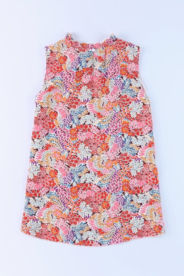 Floral Mock Neck Tank Top-Teresa's Fashionista LLC