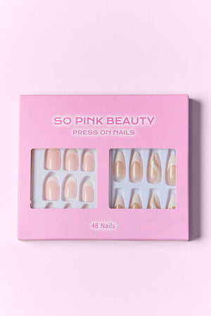 SO PINK BEAUTY Press On Nails 2 Packs-Teresa's Fashionista LLC