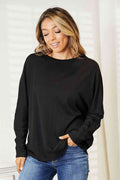 Double Take Seam Detail Round Neck Long Sleeve Top-Teresa's Fashionista LLC