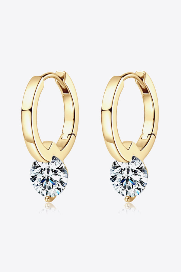 2 Carat Moissanite 925 Sterling Silver Drop Earrings-Teresa's Fashionista LLC