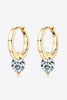 2 Carat Moissanite 925 Sterling Silver Drop Earrings-Teresa's Fashionista LLC