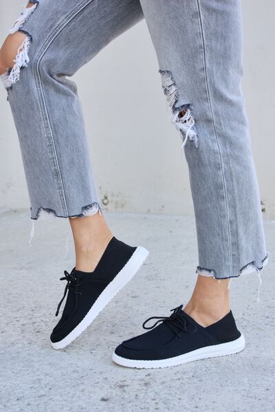 Forever Link Flat Round Toe Lace-Up Sneakers-Teresa's Fashionista LLC
