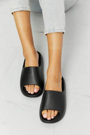 NOOK JOI In My Comfort Zone Slides in Black-Teresa's Fashionista LLC