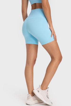 Staying Cozy Wide Waistband Biker Shorts-Teresa's Fashionista LLC