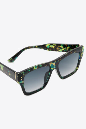 UV400 Patterned Polycarbonate Square Sunglasses-Teresa's Fashionista LLC